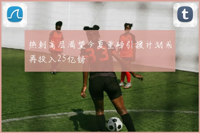 热刺高层渴望今夏重磅引援计划或再投入25亿镑